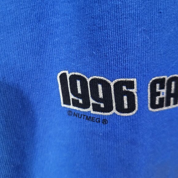 VTG Tampa Bay Lightning NHL Hockey 1996 Playoff Shirt Lee Sport Nutmeg  Mills ME - Picture 5 of 14